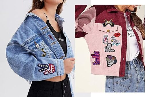 meneng embroidered patches iron on appliques: 30pcs assorted cool punk embroidery sew on patch for jackets clothing